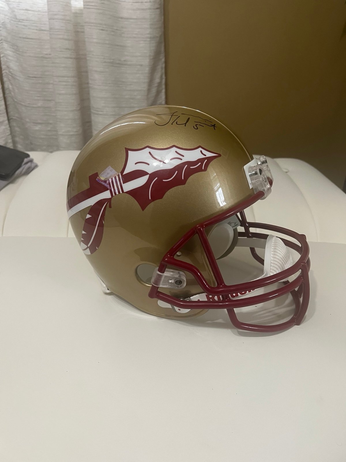 Jameis Winston Signed Florida Seminoles Full Size Helmet Leaf Authenticated