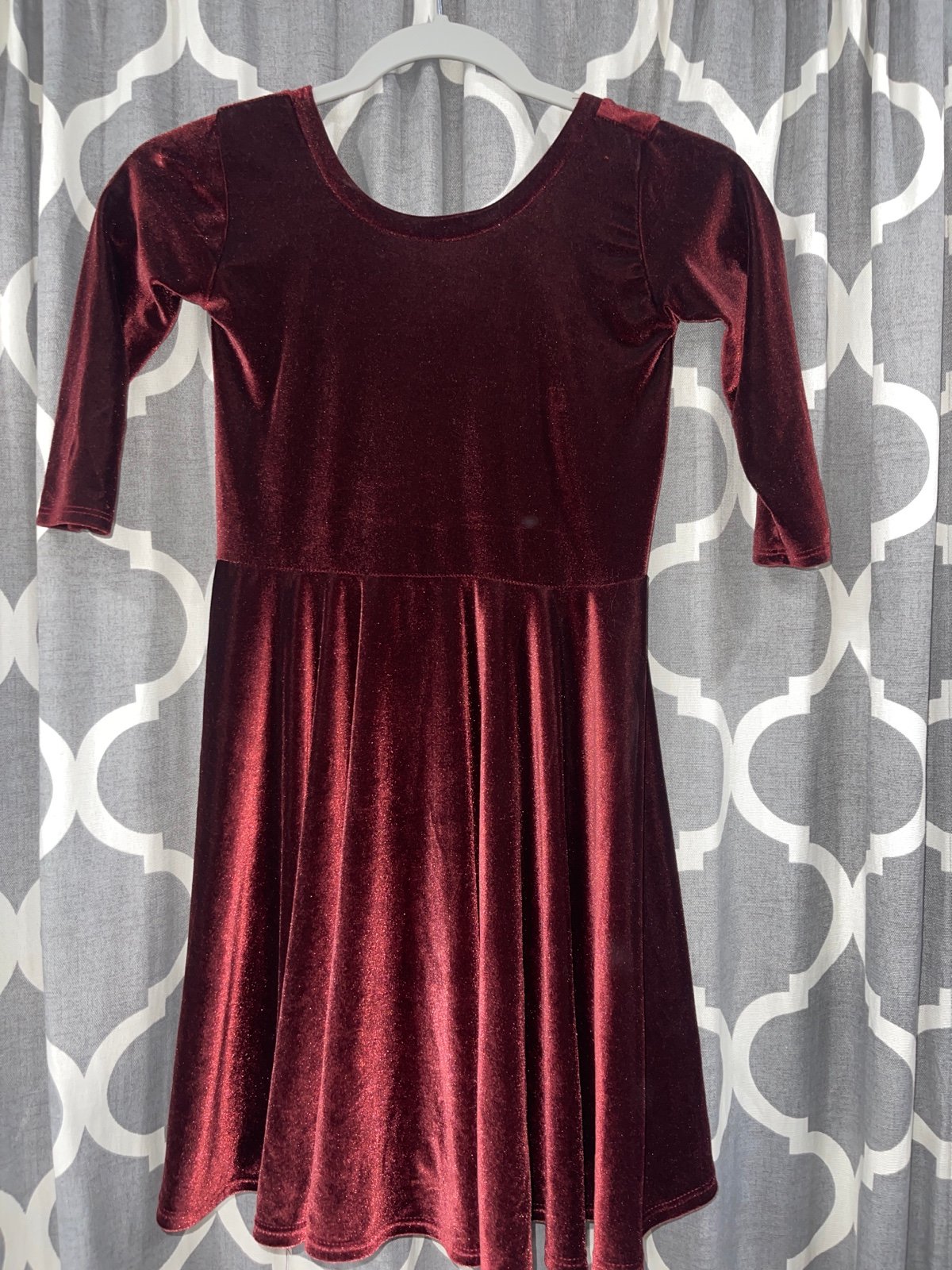 Wild Rich Kids Red Velvet Twirl Dress 9/10