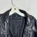 Kenneth Cole Reaction Leather Coat Large Mens Solid Black