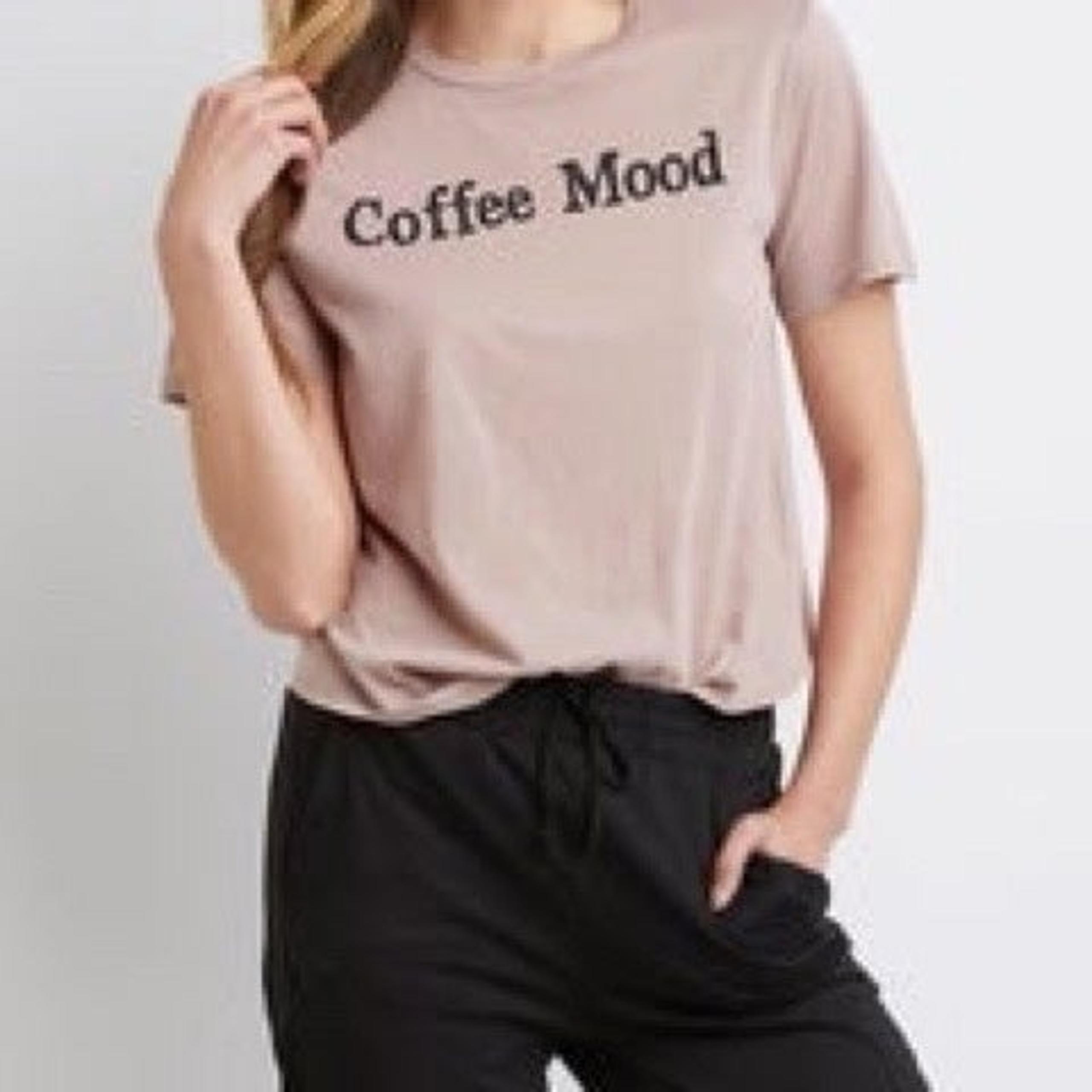 Charlotte Russe Coffee Mood T-Shirt