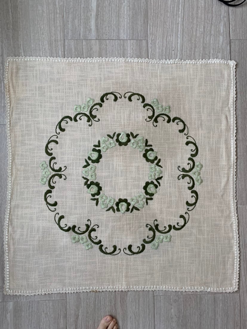 Rayon mix tablecloth embroidered germany