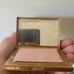 Vintage ABME Compact with Ruby Red Jewels Made in Switzerland