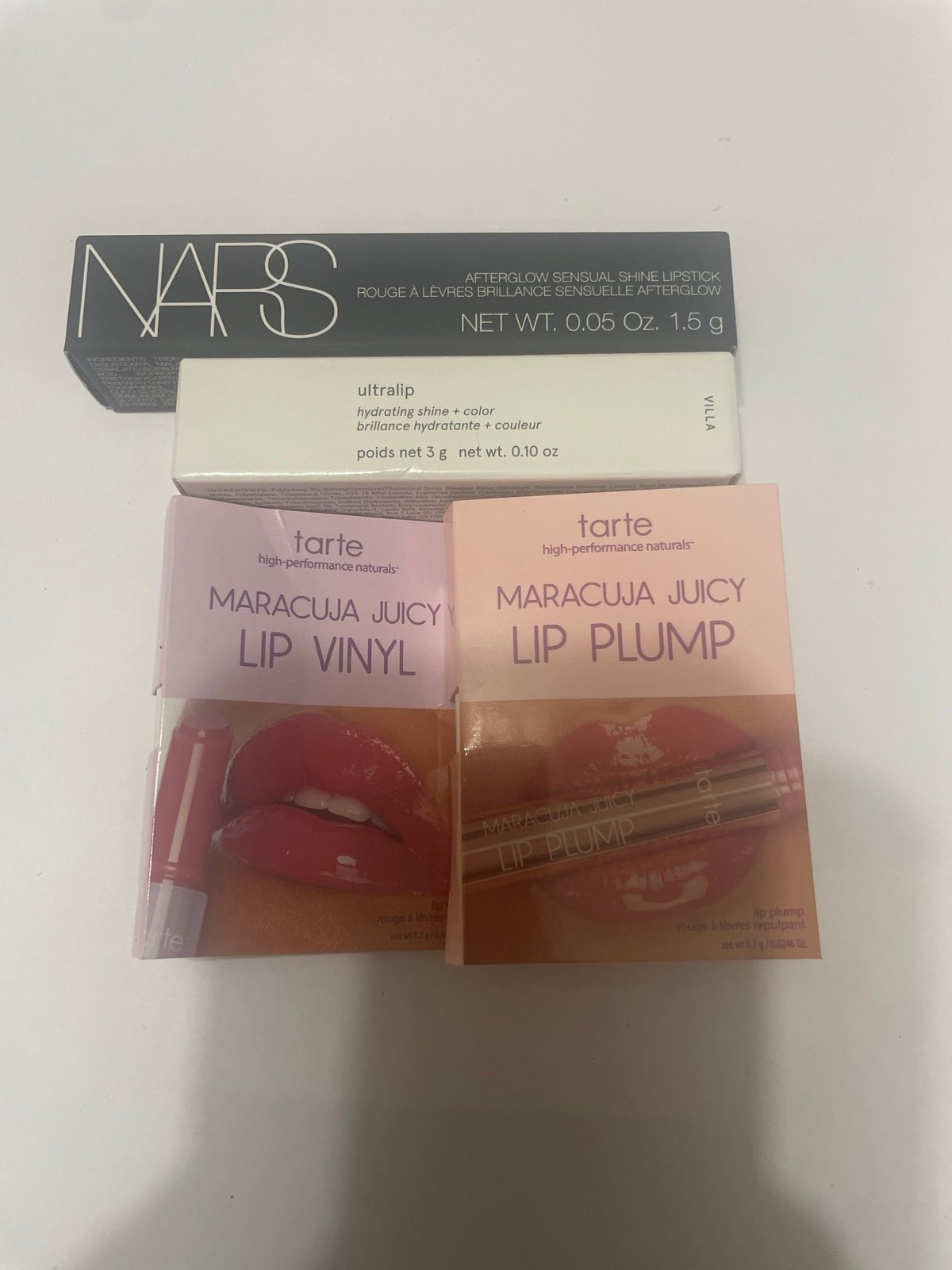 NARS, Glossier, Tarte Lip Bundle