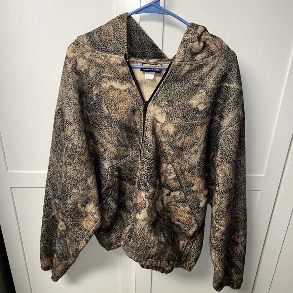 Vintage Sasquatch Camo Jacket Mens Size Large Made In USA