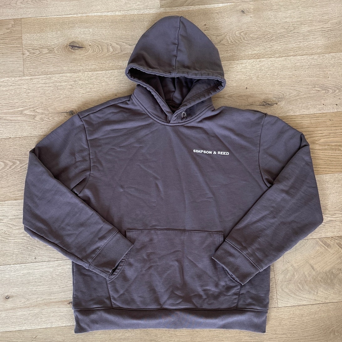 Simpson & Reed - Call My Lawyer Hoodie in Brown & Cream