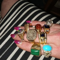 Lot of mens rings sizes 8 to 10