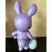 Vintage Smiley Boy Purple Bunny Suit Costume Ceramic Hand Painted Preown Easter