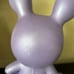 Vintage Smiley Boy Purple Bunny Suit Costume Ceramic Hand Painted Preown Easter
