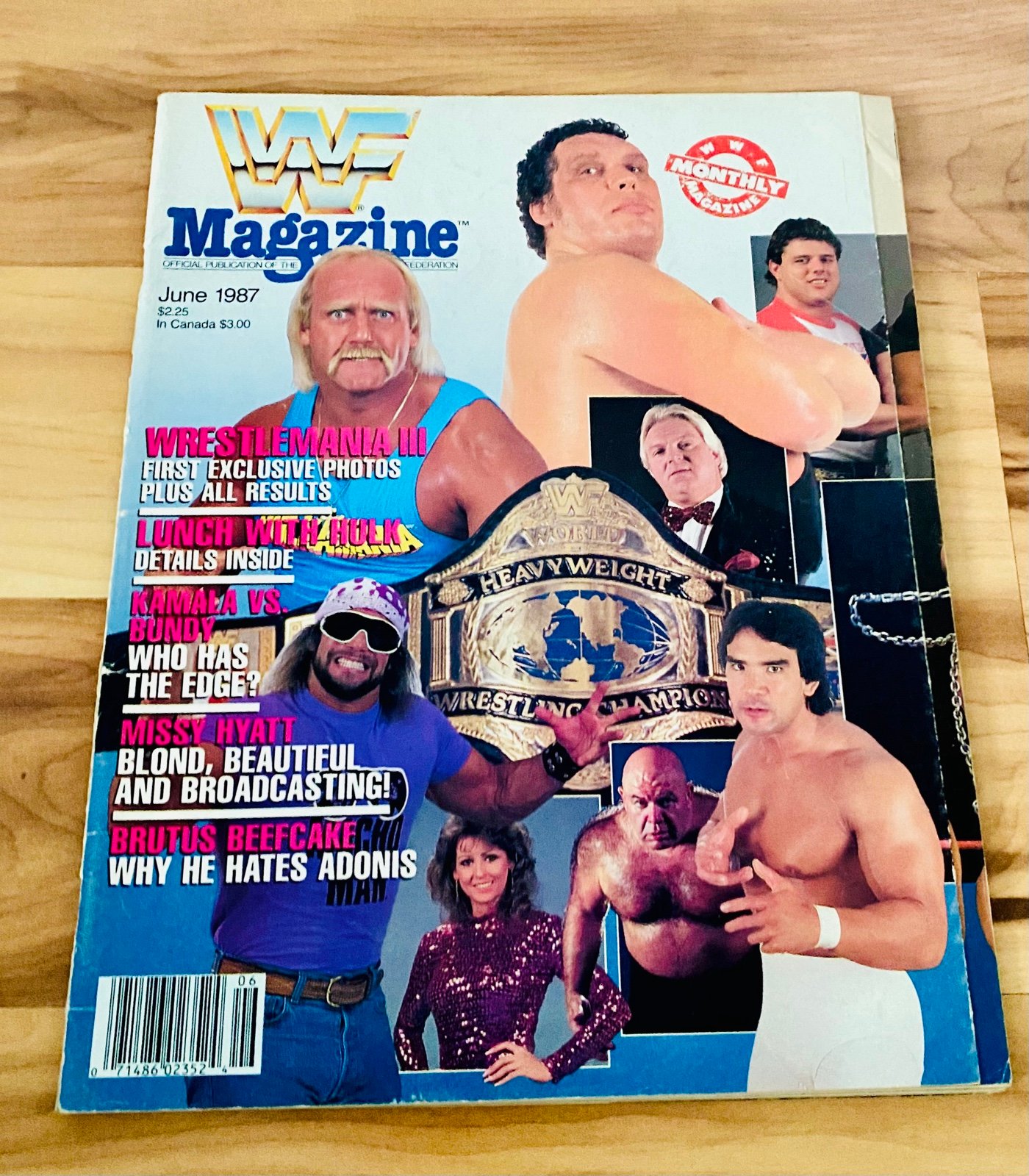 WWF Magazine June 1987 Hulk Hogan ANDRE THE GIANT Wrestlemania 3 Rare