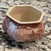 RARE English pink transferware teapot/cup 5.5x7.5”/castle/Lion shield marking