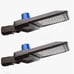 LED shoebox outdoor lights set of two