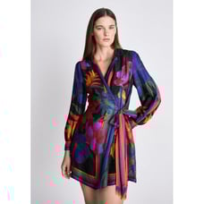 NWT Farm Rio FLOWER SEASON SCARF WRAP MINI DRESS - Day dress XS