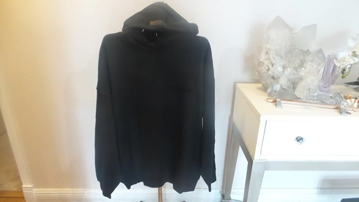 NWT Fear Of God Essentials Men Black Hoodie Brand New With Tags Men Sz L, with b