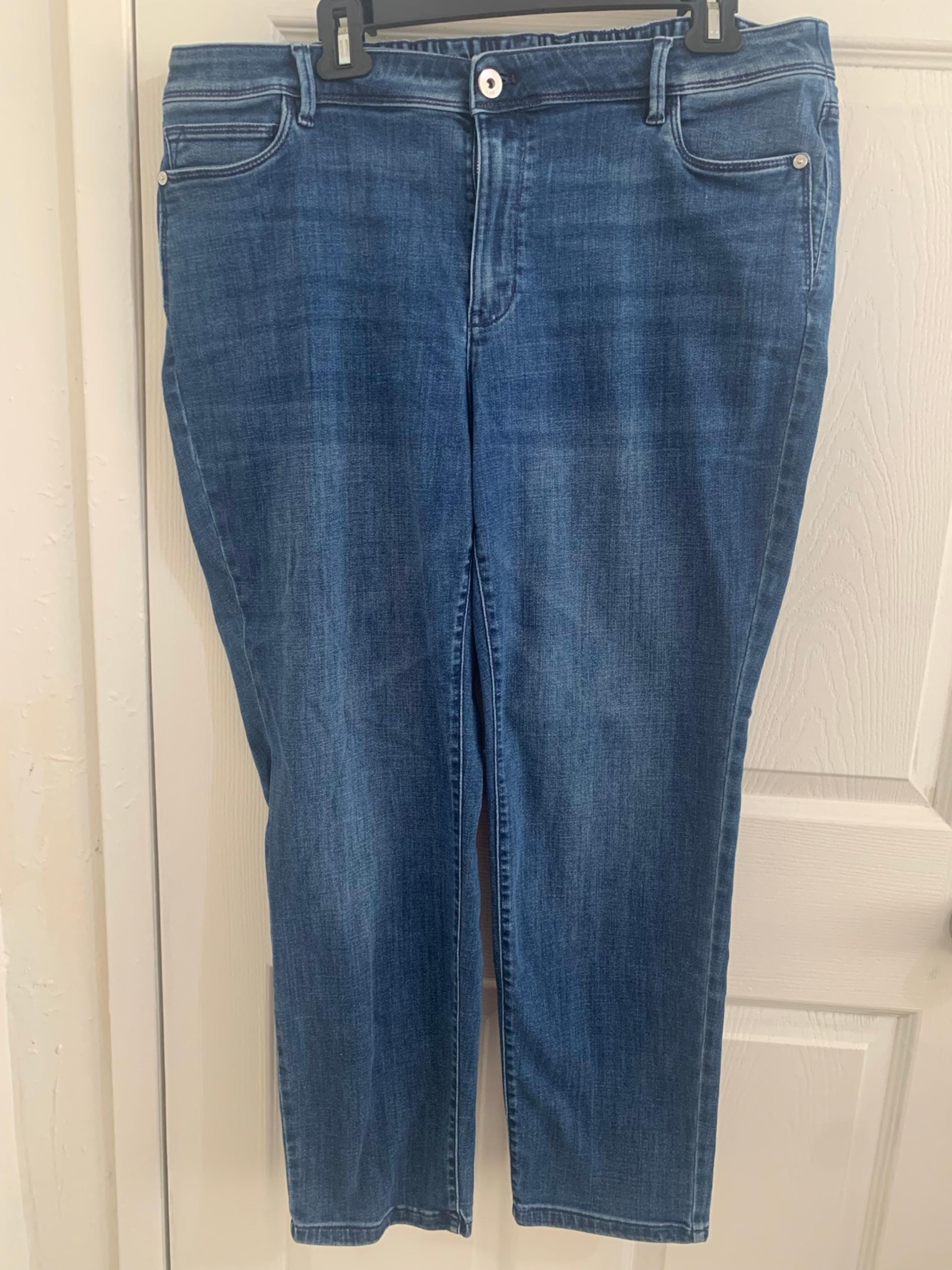J.Jill Authentic Fit Slim Ankle Jeans Size 18 27.5 inseam VGUC