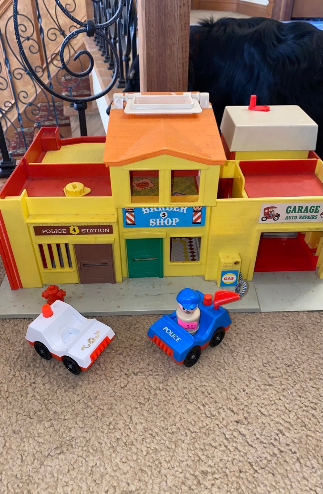 Vintage Fisher Price play family village
