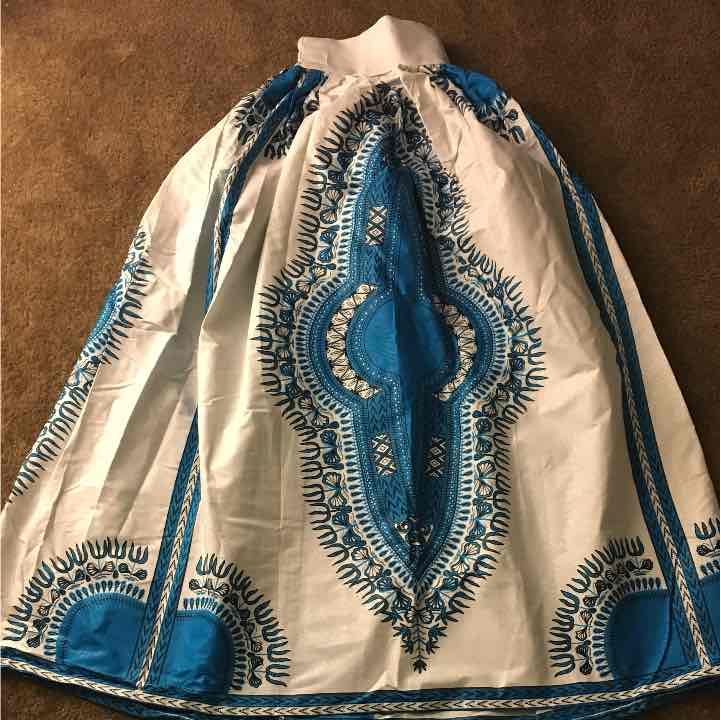 NEVER WORN: dashiki maxi skirt