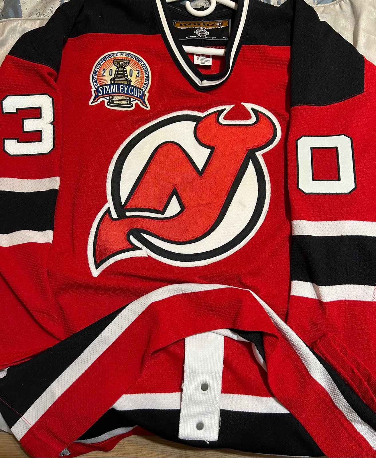 Authentic Koho Martin Brodeur jersey w/2003 Stanley Cup patch sz 52!!