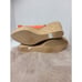 L.K. BENNETT Susie Orange Cork Patent Leather Designer Wedges Shoes Size 9.5
