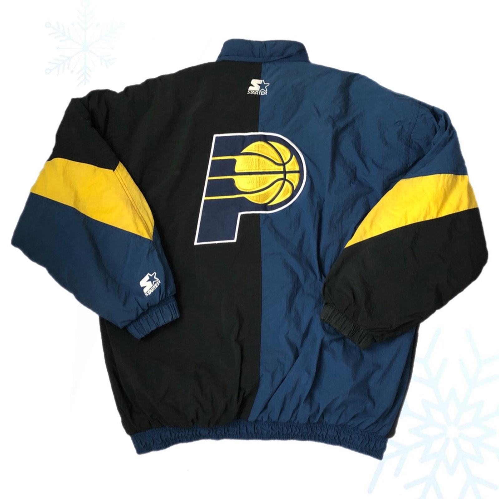 Vintage 90s NBA Indiana Pacers Basketball Starter Puffer Jacket XXL 2XL