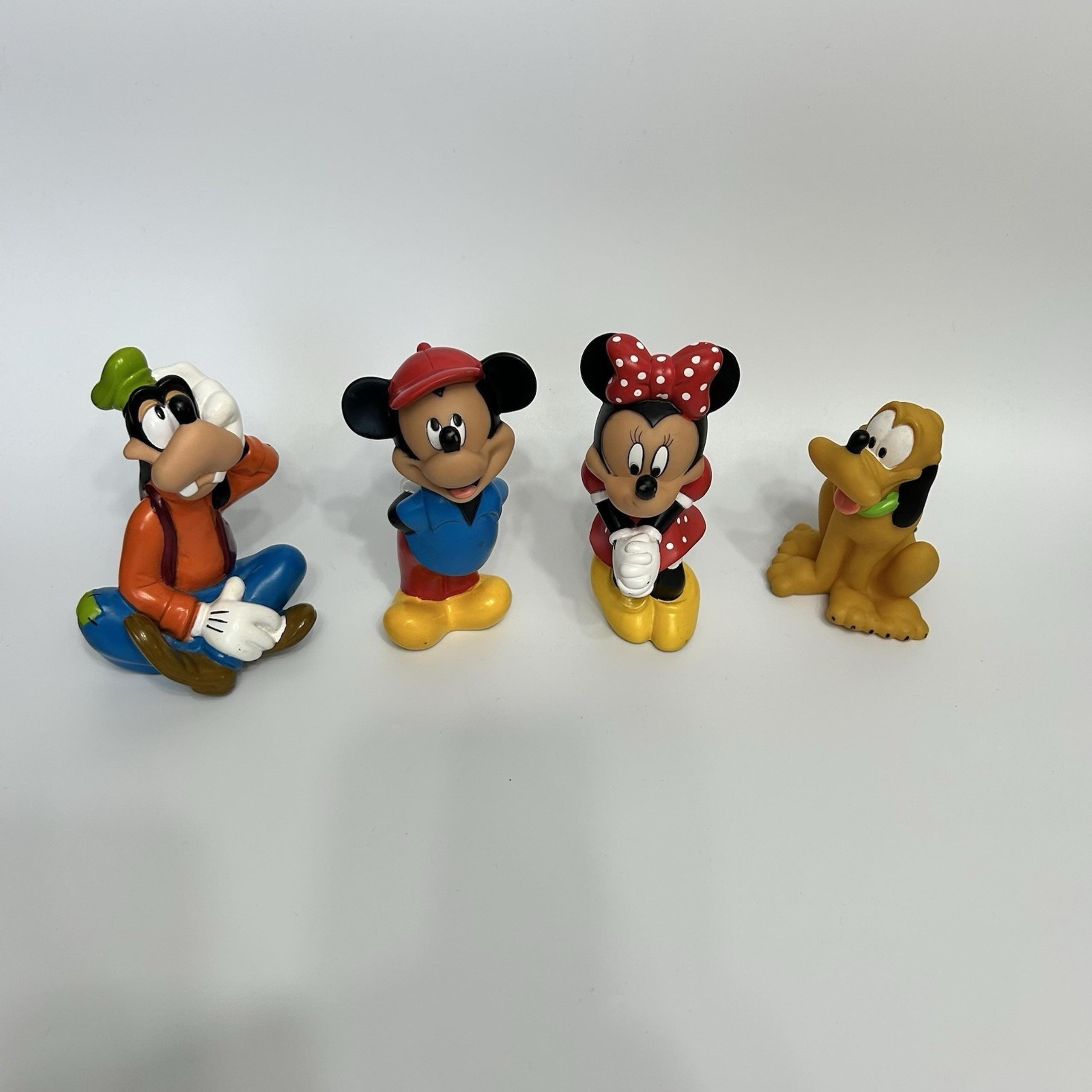 Disney Mickey & Minnie Mouse Pluto Goofy Plastic Figurines Classic Collectibles