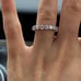 Moissanite eternity engagement ring wedding band size 4,5,6,7,8,9
