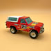 1980 Hot Wheels Ford Bronco #21 Real Riders Red with White Hubs & Motorcycle