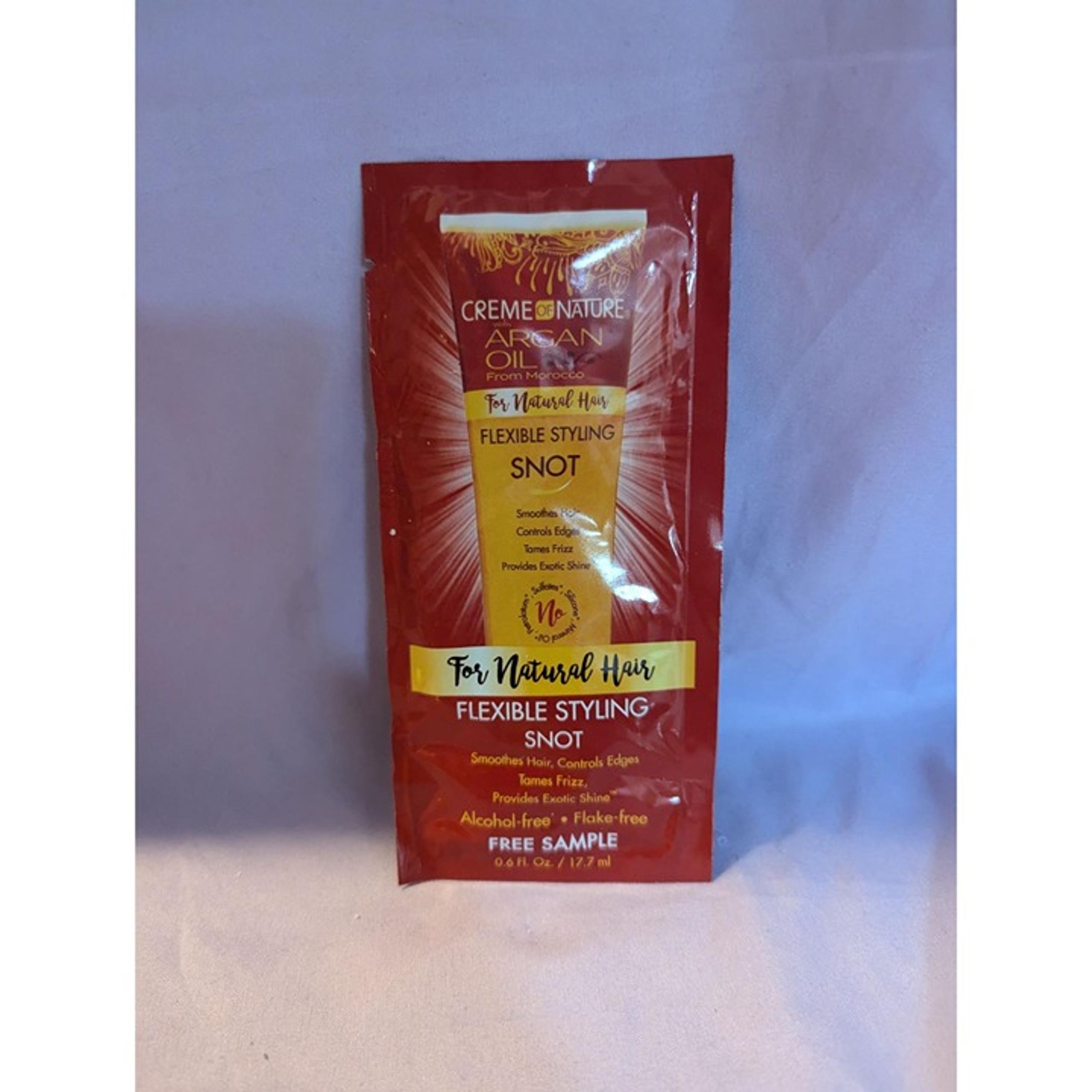 Creme Of Nature Argan Oil Flexible Styling Snot Packet For Natural Hair .6 Oz