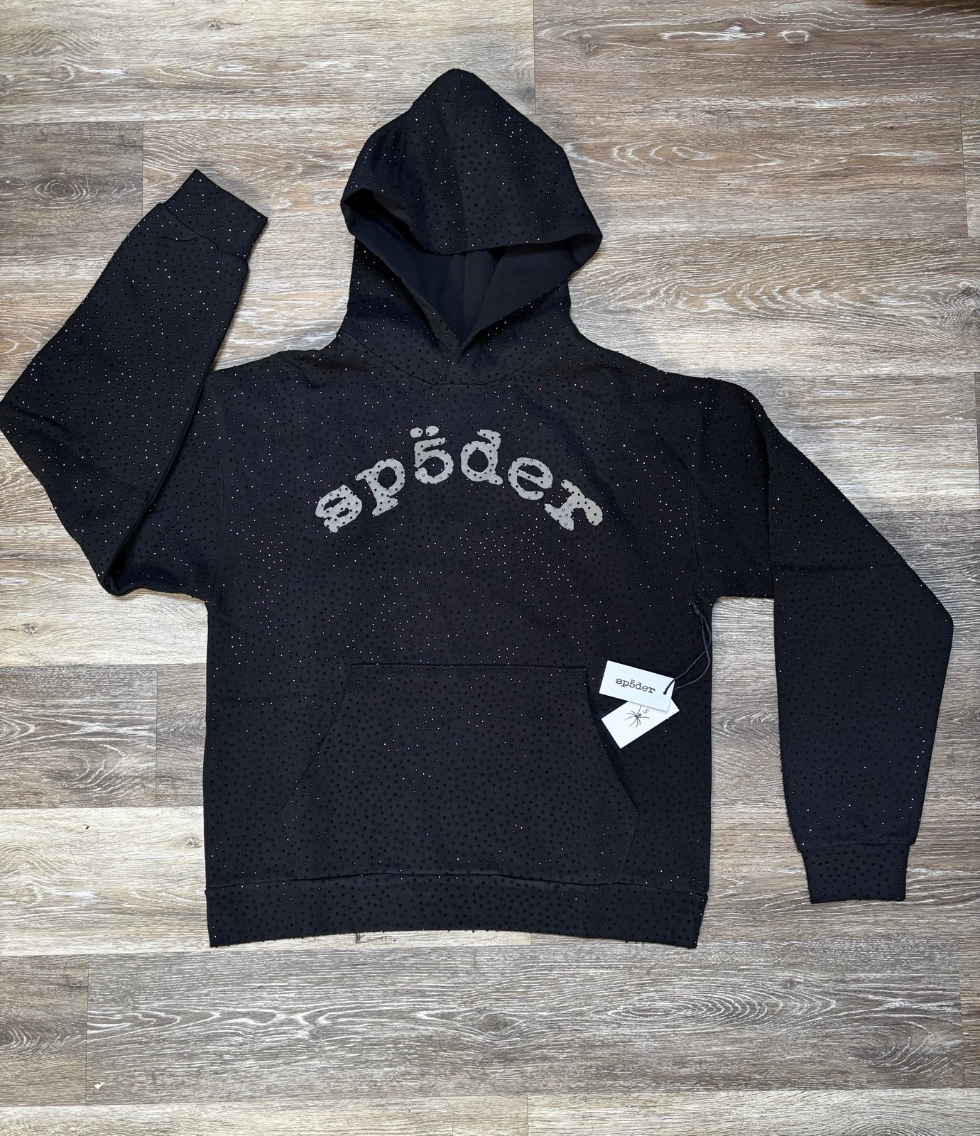 VVS sp5der hoodie Black