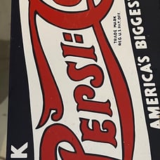 Ande Rooney porcelain pepsi cola sign