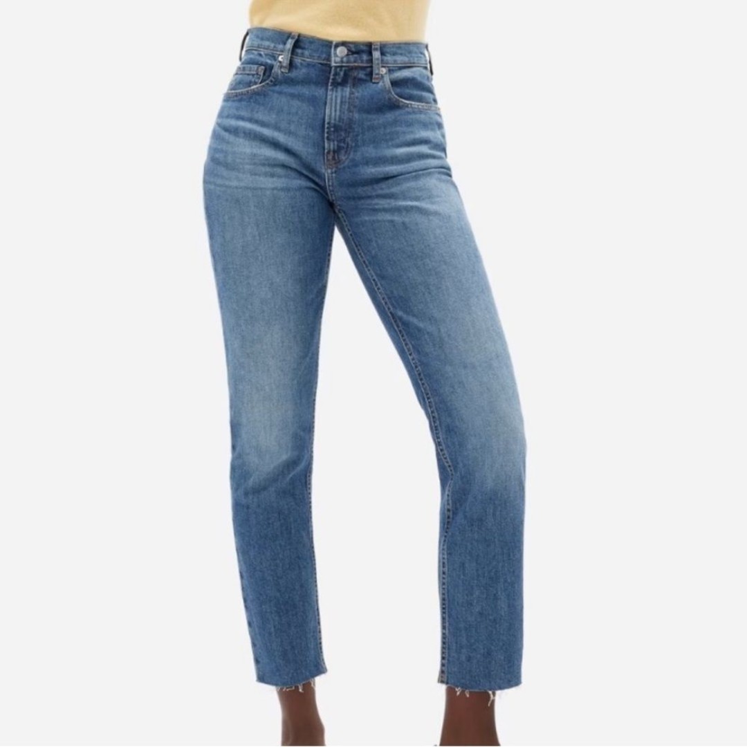 Everlane The Cheeky Jean Raw Hem Jeans 31 Crop