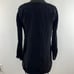 Johnny Was Black Butterfly Winter Tunic Embroidered Floral Tie Neck Women Top XS