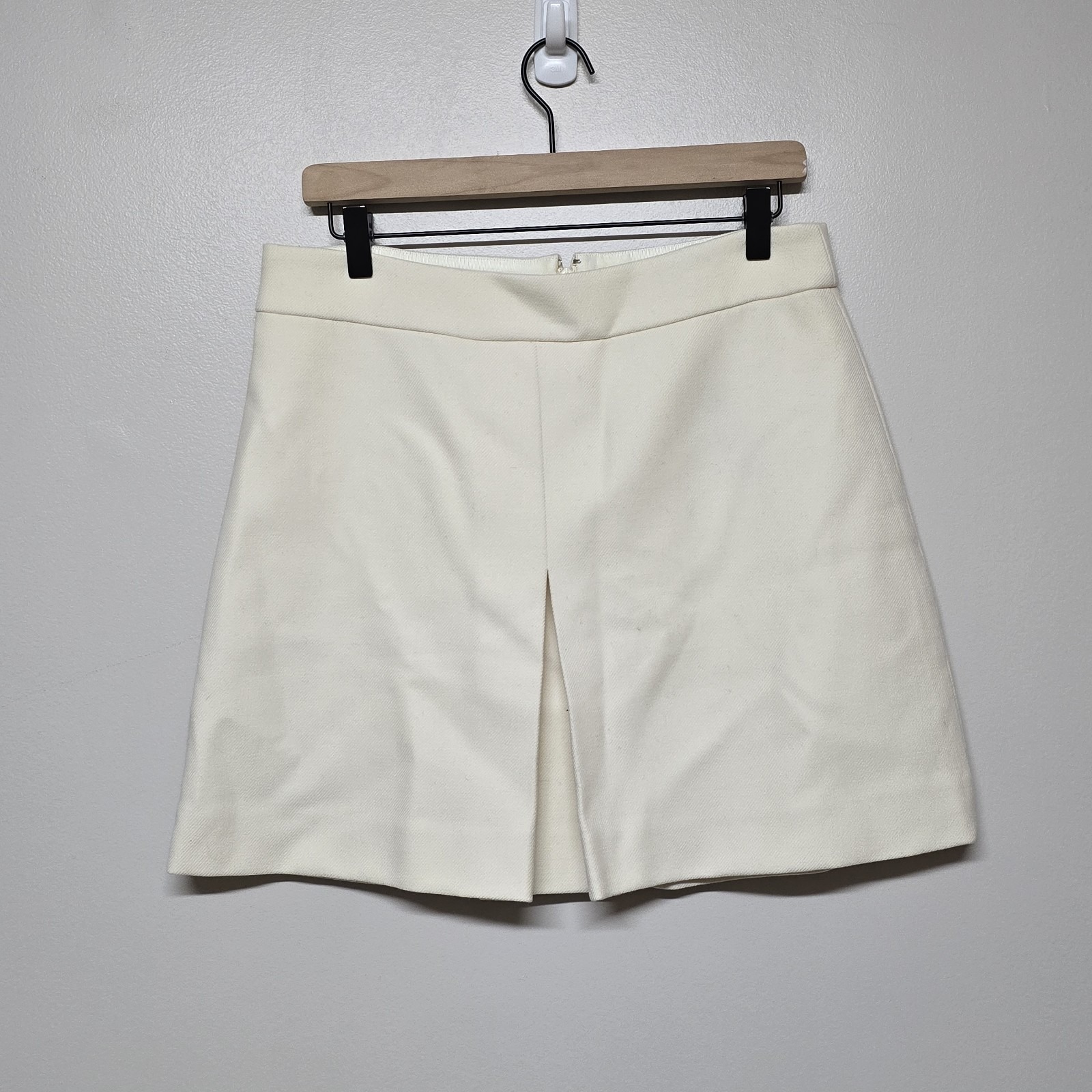 J. Crew Women's Pleated mini skirt in double-serge wool Size 10 BD510 (148)