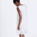 NWT Madewell Eyelet Garden Dress White Cotton Ruffle Shoulder V-Neck Size Medium