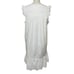 NWT Madewell Eyelet Garden Dress White Cotton Ruffle Shoulder V-Neck Size Medium