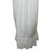 NWT Madewell Eyelet Garden Dress White Cotton Ruffle Shoulder V-Neck Size Medium