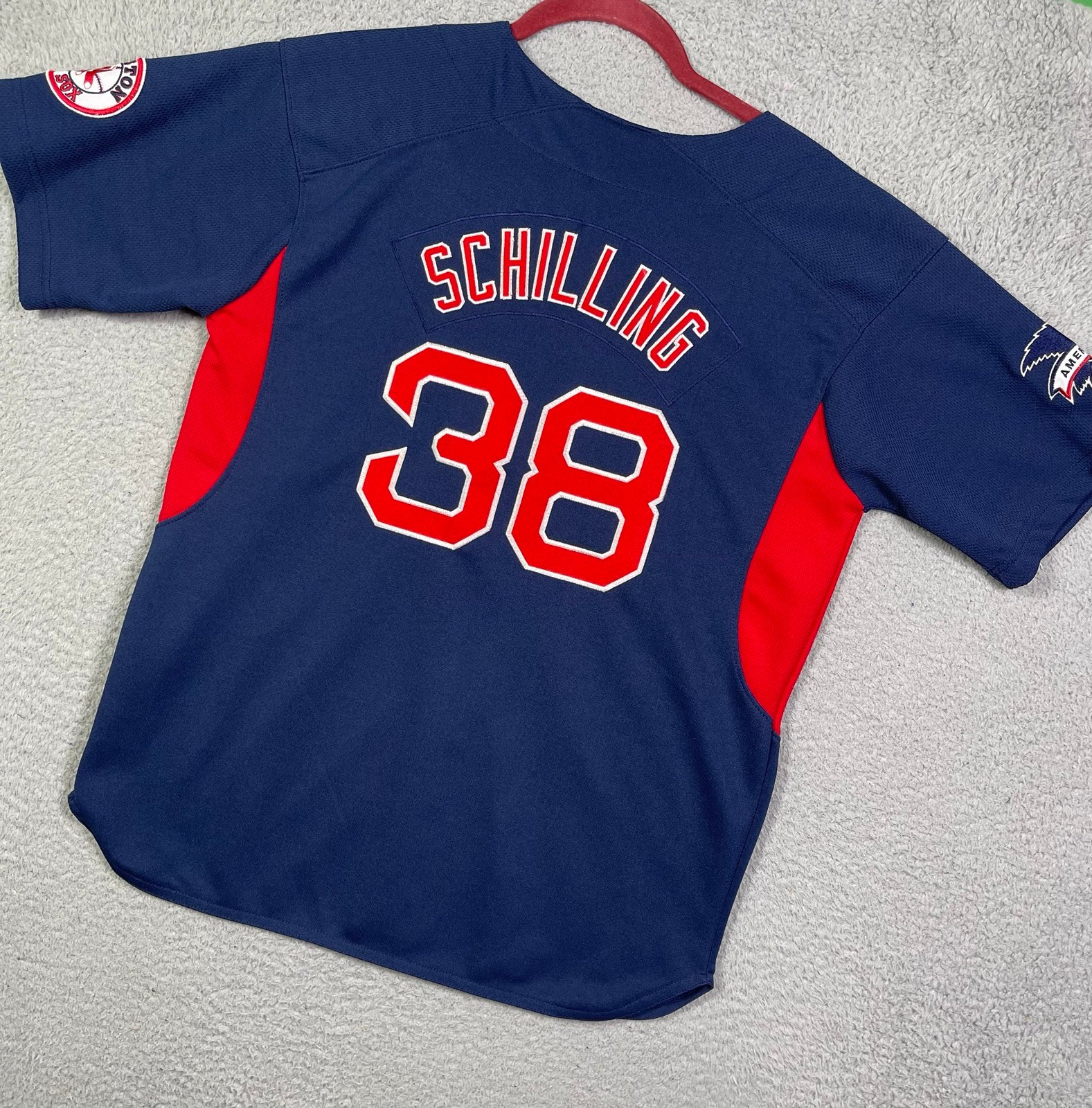 Kids vintage Nike Boston Red Sox Curt Schilling Jersey