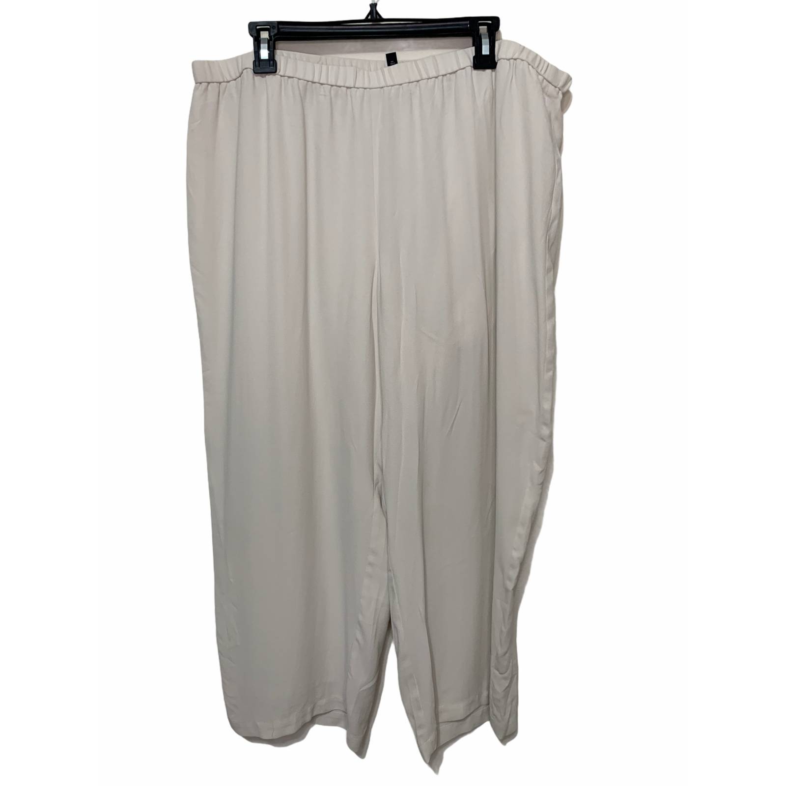 Eileen Fisher system silk cropped pant