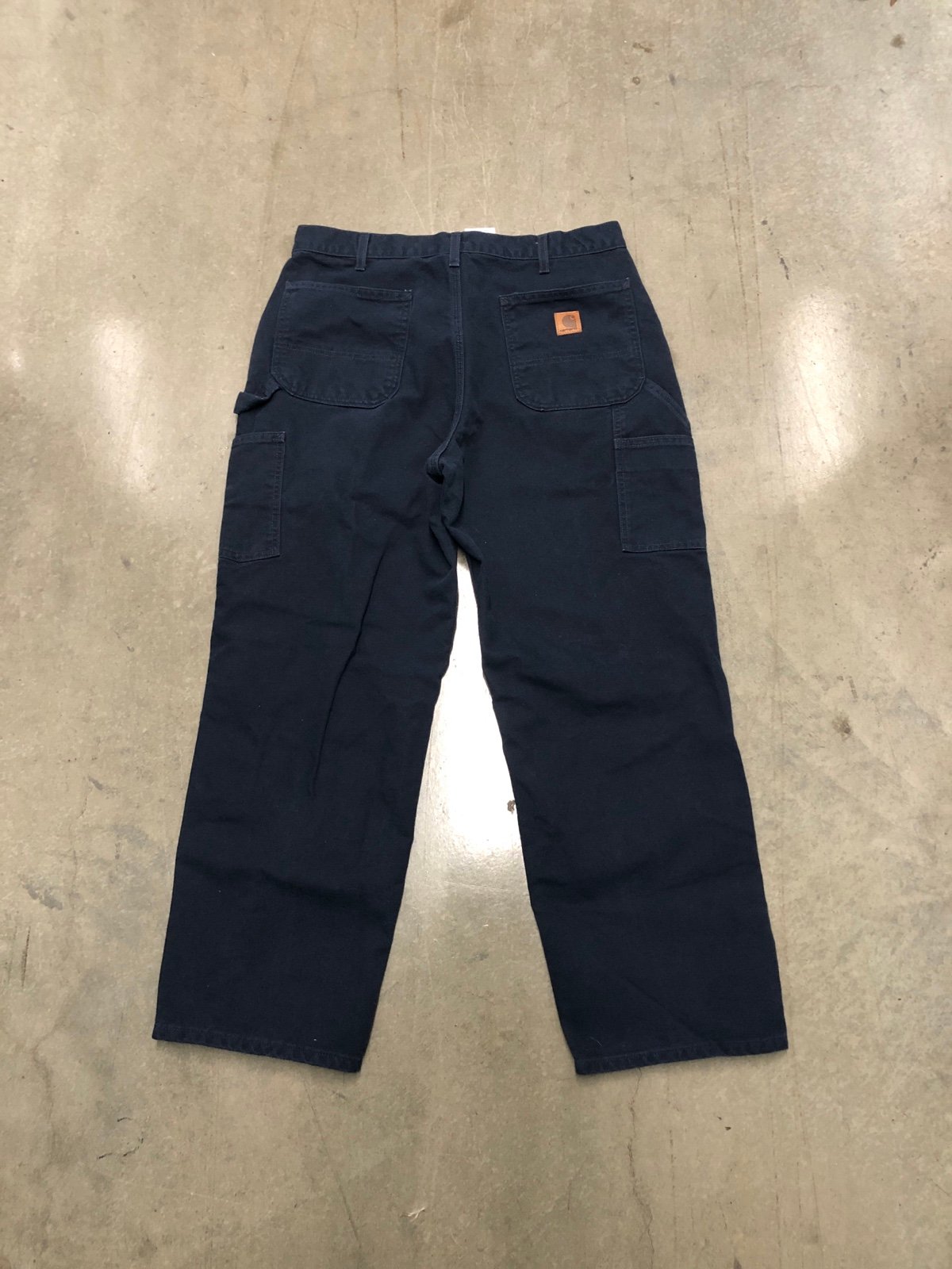 Carhartt Dungaree Carpenter Canvas Work Pants B11-MDT Men’s 36x30 Midnight Navy