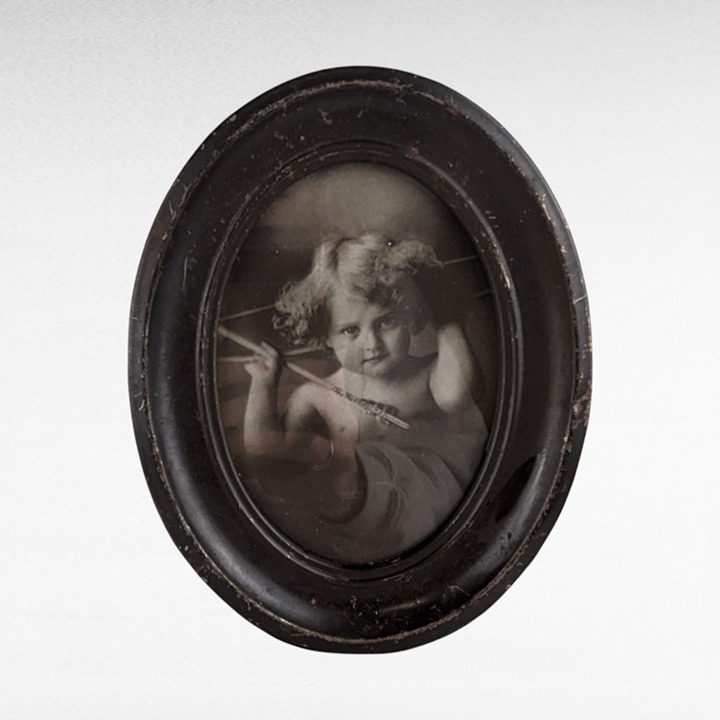 Vintage Cupid Awake Print Framed MB Parkinson