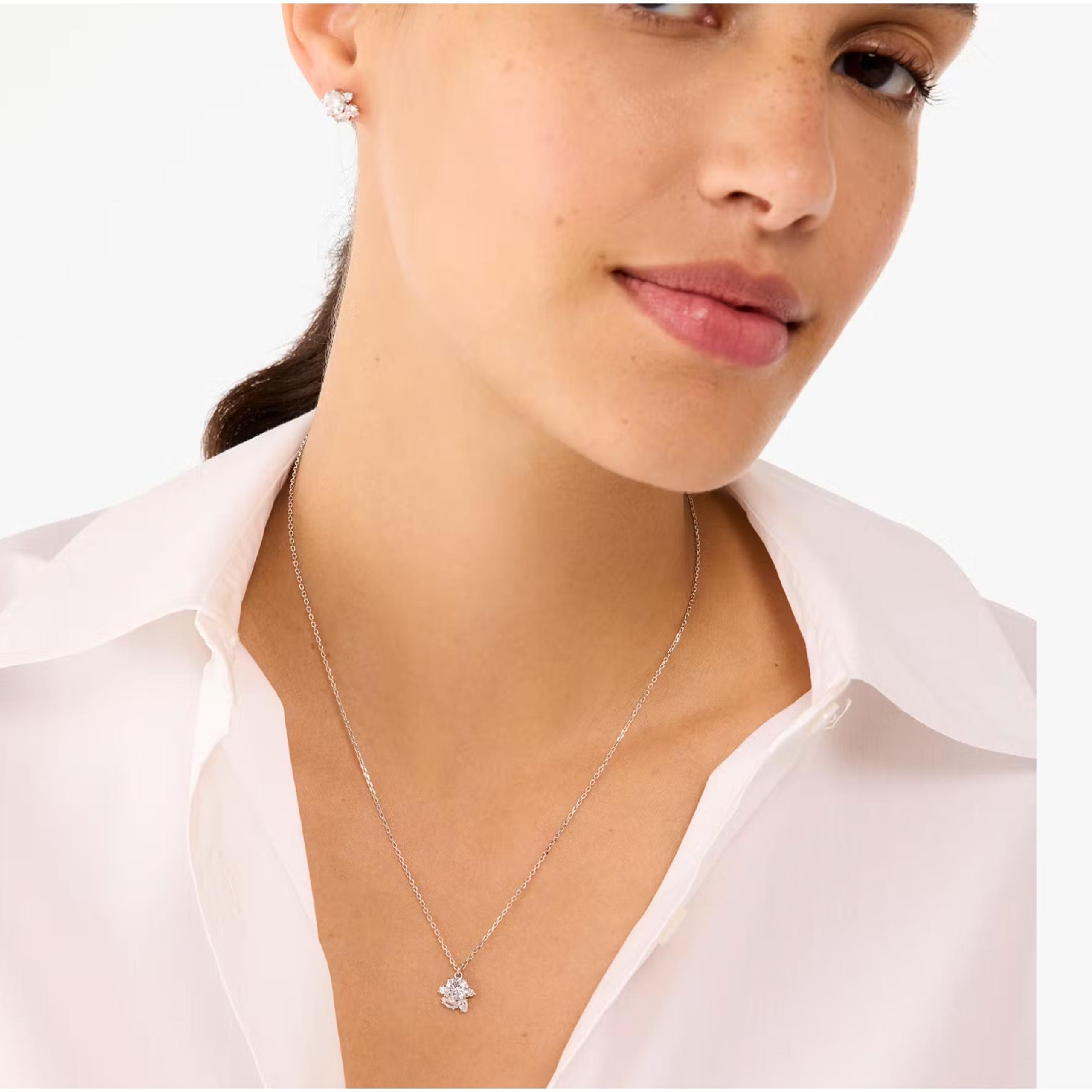 New in gift box Kate Spade Little Gem necklace and earring stud set