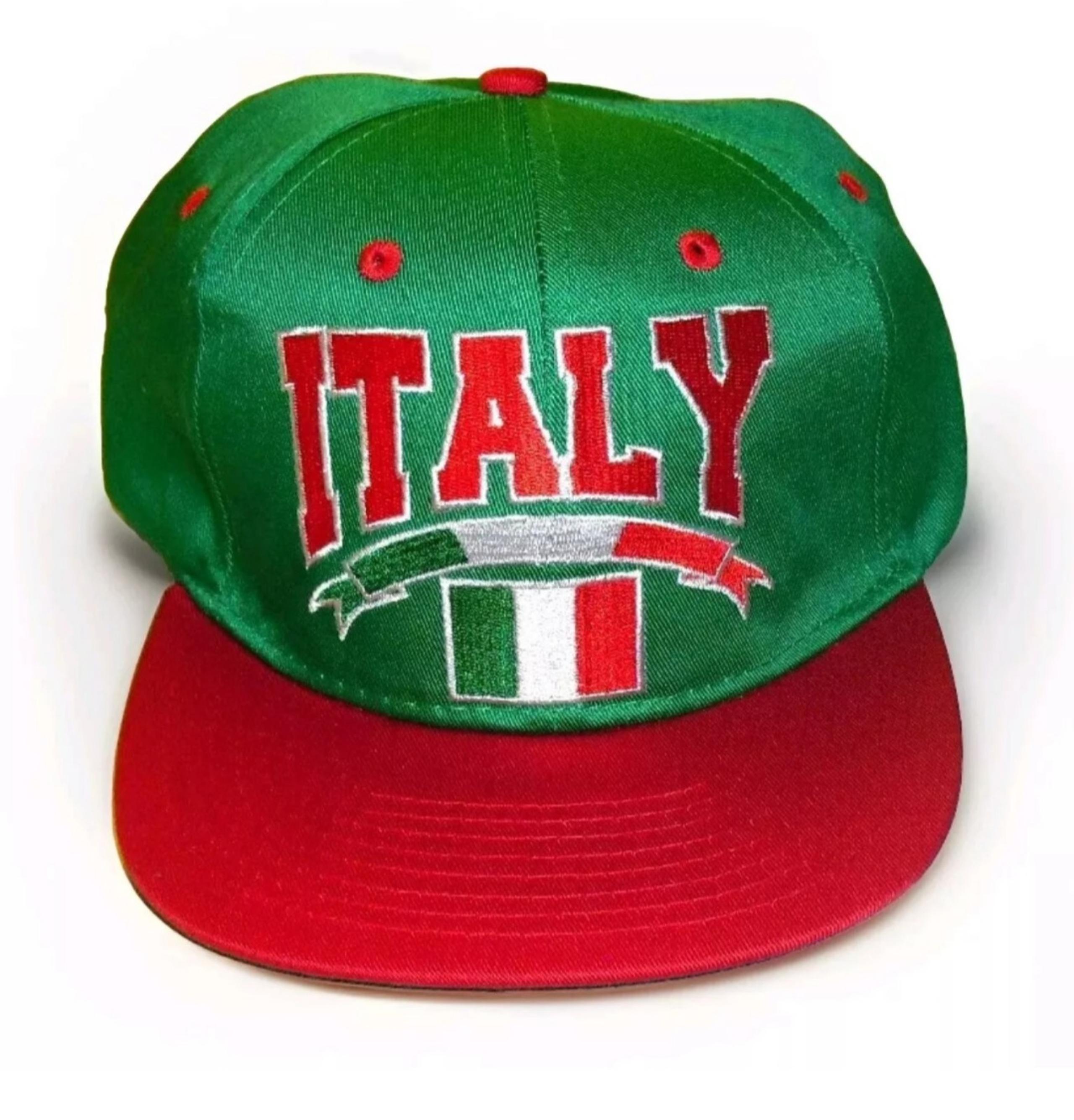 Italy Red Green White Flag Logo Mens Vintage Snapback hat cap New - Eclipse