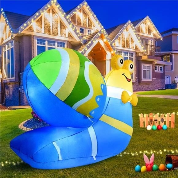 5 feet Snail Back Eggs, Inflatable Toys, Light up The Patio Inflatable
