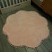 NEW Pink Rug for Girls Bedroom 4 Ft, Fluffy Flower Kids Rug