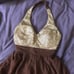 Sequin Halter Dress Top