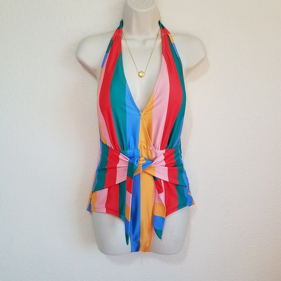 Modcloth The Brook One Piece Swimsuit in Rainbow