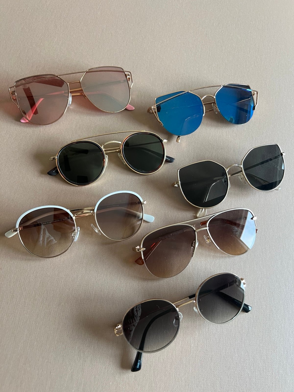 Lot of 7 Fashion Sunglasses