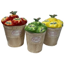 Pflatzgraff ‘delicious’ Vintage 3 Piece Apple Canister Set With Lids