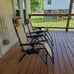 Set of 2 Adjustable Zero Gravity Lounge Chair Recliners w/Cup Holders Tan