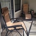 Set of 2 Adjustable Zero Gravity Lounge Chair Recliners w/Cup Holders Tan