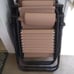 Set of 2 Adjustable Zero Gravity Lounge Chair Recliners w/Cup Holders Tan